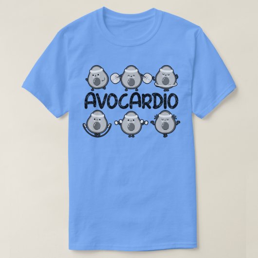 T-shirt Avocardio, Gym Funny, Exercice Avocado Pour Femmes (Design devant)