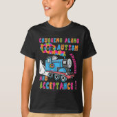 T-shirt Avocat Acceptation Train Puzzle Cool Autisme Aware (Devant)