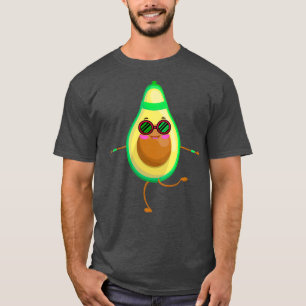 T-shirt avocat Avocado drôle avec lunettes de soleil