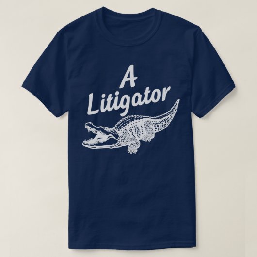 T-shirt Avocat d'Alligator Litigator (Design devant)