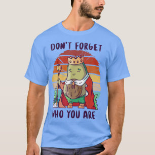 T-shirt avocat de fruit médiéval vintage roi, couronne drô