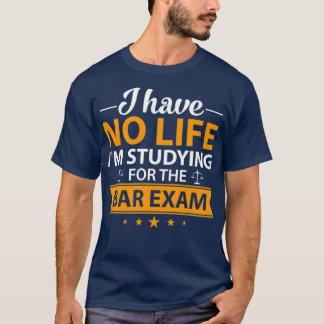 T-shirt Avocat Diplômé de l'examen de droit du Barreau