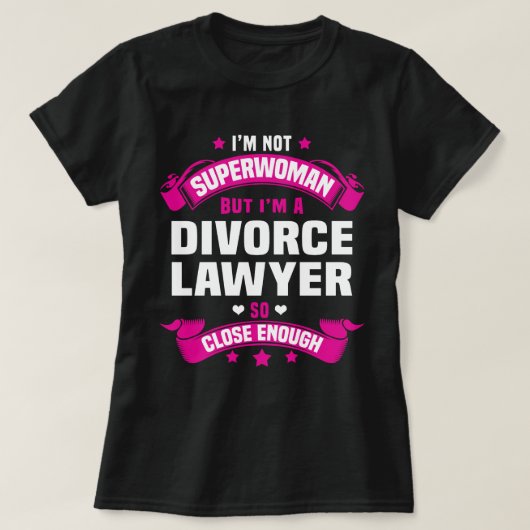 T-shirt Avocat du divorce (Design devant)