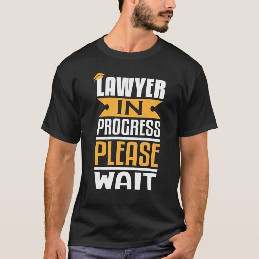 T-shirt Avocat En Cours Veuillez Patienter École De Droit  (Devant)