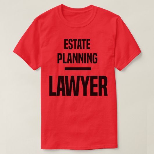 T-shirt Avocat en planification immobilière (Design devant)