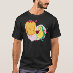 T-shirt Avocat et Toast Mignon Avocat Nourriture Végétal