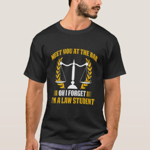 T-shirt Avocat étudiant en droit de l'école de droit en co