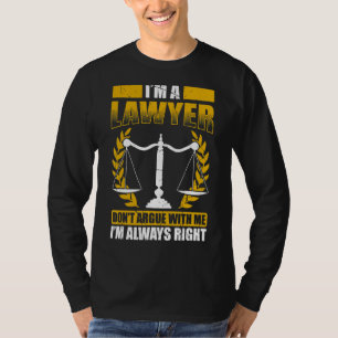 T-shirt Avocat étudiant en droit de l'école de droit en co