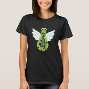 T-shirt Avocat Holy Guacamole avec ailes et anneau de halo