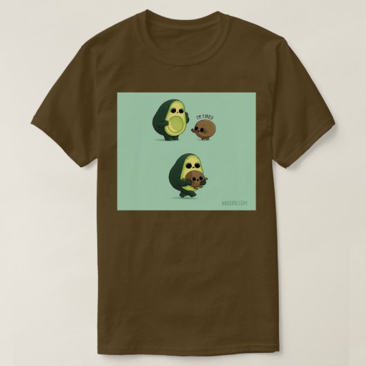 T-shirt avocat mignon 3 (Design devant)