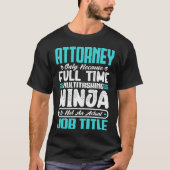 T-shirt Avocat multitâche Humour Profession Compétence pro (Devant)