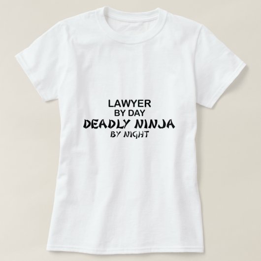 T-shirt Avocat Ninja mortel par nuit (Design devant)