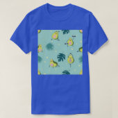 T-shirt Avocat vert transparent avec feuille et étoile (Design devant)