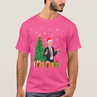 T-shirt Avocat Xmas Tree Lighting Santa Hat Avocat Christm