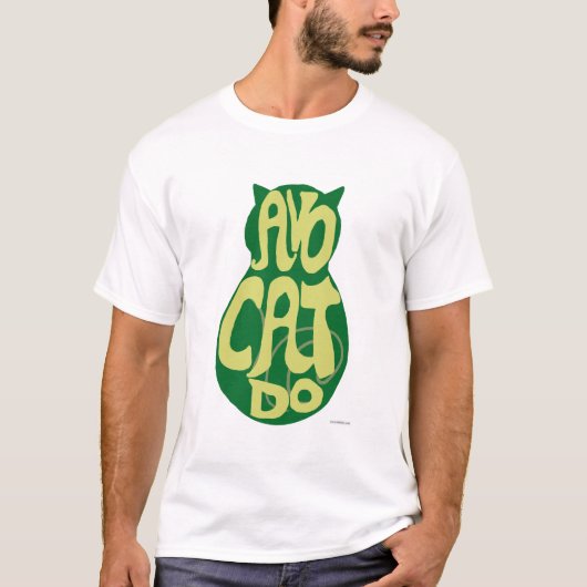 T-shirt AvoCatdo Avocado Cat (Devant)