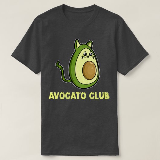 T-shirt Avocato Avocado Cat (Design devant)