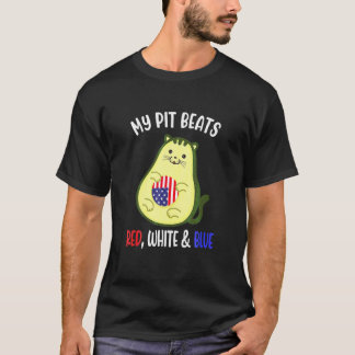 T-shirt Avocato Avocat Chat 4 juillet Patriote Femmes Homm