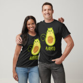 T-shirt Avocato Avocat Chat et Végétaliens (Unisexe)