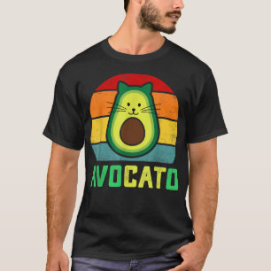 T-shirt Avocato Avocato chat mème Cute Avocado Vegan Funny