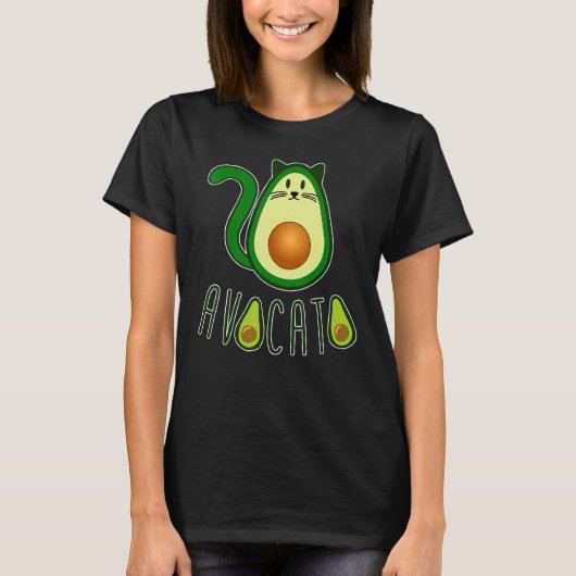 T-shirt Avocato Chats Avocado Fruit Chat Animal Et Animaux (Devant)