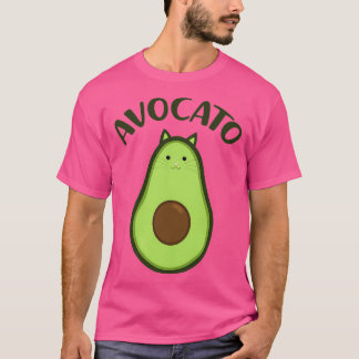 T-shirt Avocato Cute Cat Avocado