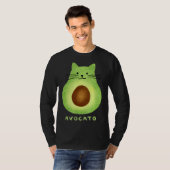 T-shirt Avocato  Cute Cat Avocado Vegan And Cat  Kitten (Devant entier)