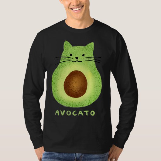 T-shirt Avocato  Cute Cat Avocado Vegan And Cat  Kitten (Devant)