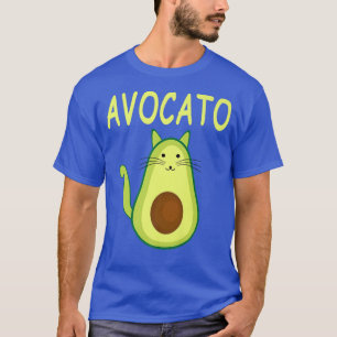 T-shirt Avocato Funny Cat Avocado Kawaii Kitten Pun Vegan