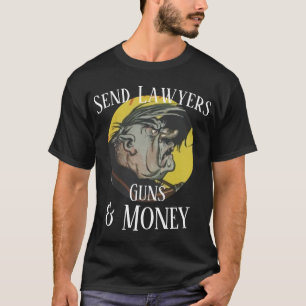 T-shirt Avocats, armes et argent Qui apporte les frites