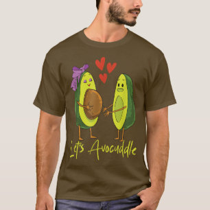 T-shirt Avocuddle Avocado Couple Vegan Food