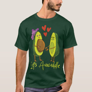 T-shirt Avocuddle Avocado Couple Vegan Food