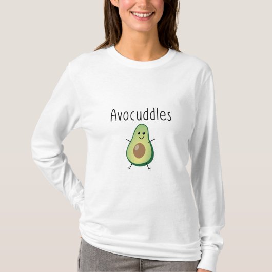 T-shirt Avocuddles manches longues (Devant)