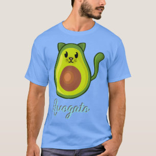 T-shirt Avogato Avocado Cat Drôle Avocato