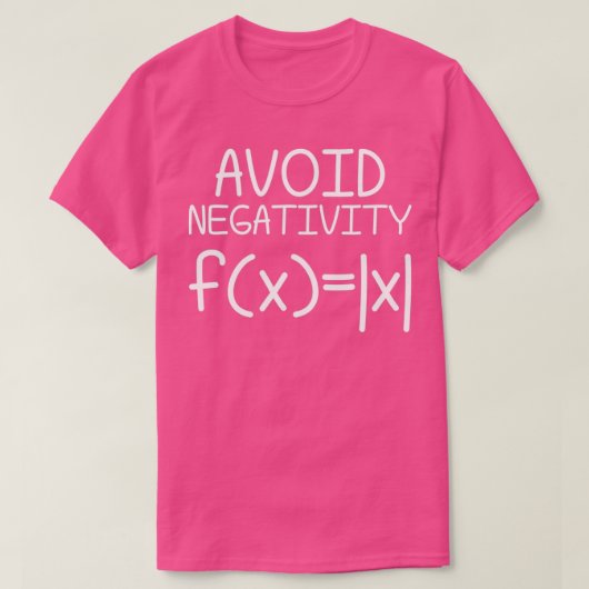 T-shirt Avoid Negativity Math Equation Funny Teacher Gift (Design devant)
