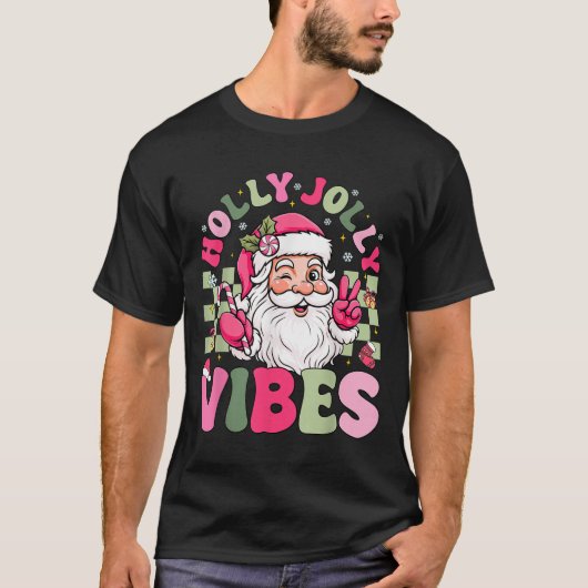 T-shirt Avoir Holly Xmas Jolly Noël Coquette Vibes W (Devant)