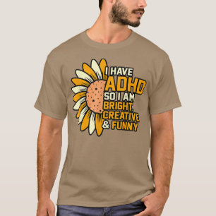 T-shirt Avoir TDAH Orange Ribbon Handicap Sensibilisation