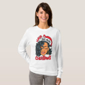 T-shirt Avoir Un Melanin Noël Black Girl Magic Xmas Fun (Devant entier)