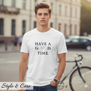 T-shirt Avoir une Bonne Heure Inspirationnel Graphique Déc