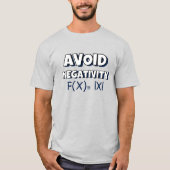 T-shirt Avoit Negativity Funny Math  (Devant)