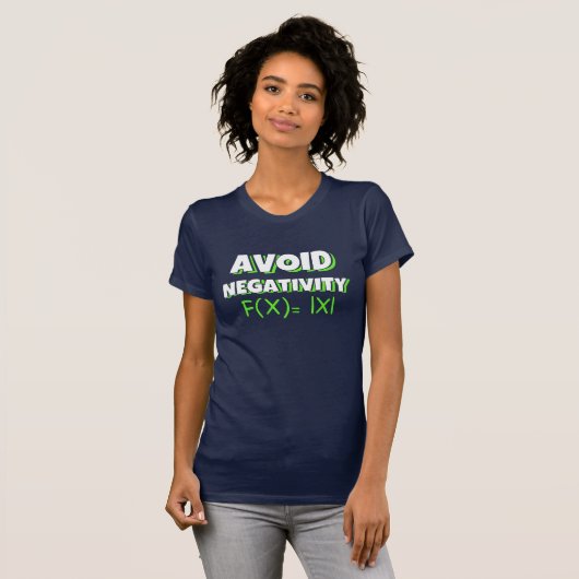 T-shirt Avoit Negativity Funny Math  (Devant entier)