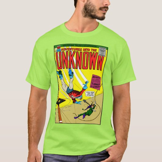 T-shirt 'Avonturen in het onbekende' uit de jaren  (Voorkant)