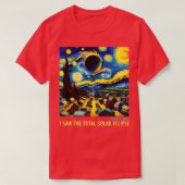 T-shirt Avril 08 J'ai vu l'éclipse totale (Design devant)
