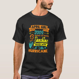 T-shirt Avril 2009 13 Ans Soleil Mélangé Avec Hurrique