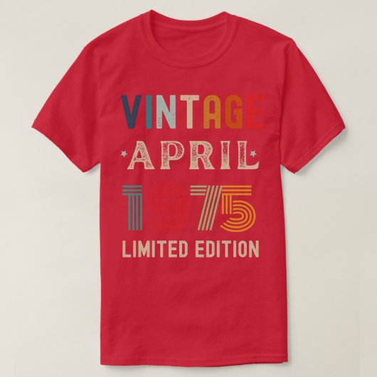 T-shirt Avril Anniversaire Cadeau 29 (Design devant)
