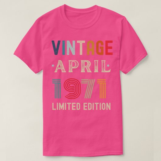 T-shirt Avril Anniversaire Cadeau 30 (Design devant)