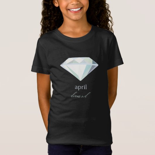 T-Shirt avril Birthstone Diamond (Devant)