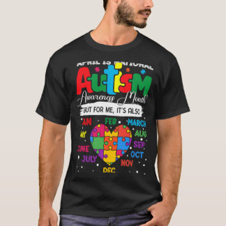 T-shirt Avril est le mois de la Sensibilisation sur l'auti