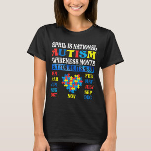 T-shirt Avril est le Mois national de la sensibilisation à