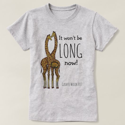 T-shirt Avril la girafe enceinte (Design devant)