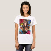 T-shirt Avril Lavigne Rock Floral Collection (Devant entier)